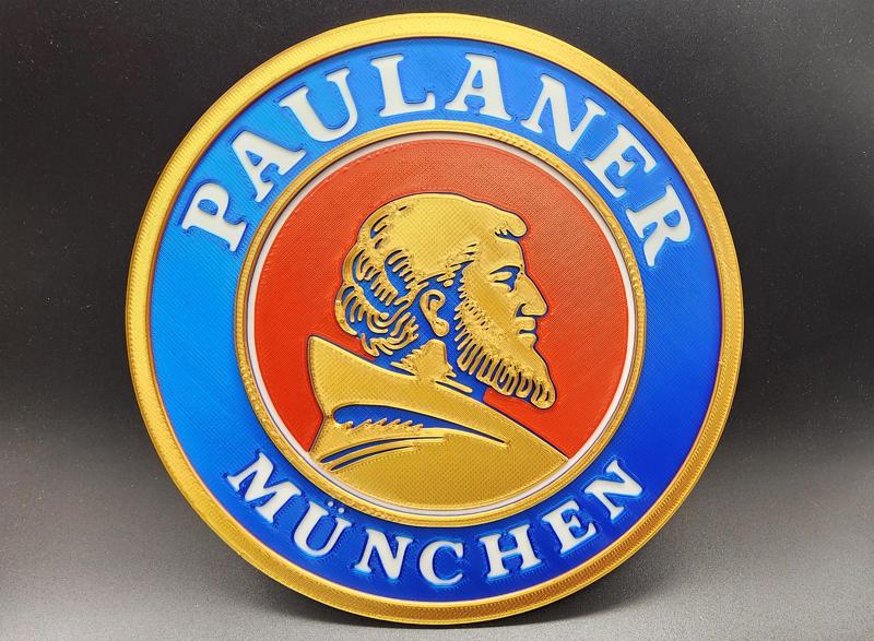 Paulaner Brauerei München Beer Sign 4 Color