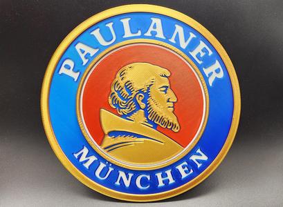 Paulaner Brauerei München Beer Sign 4 Color