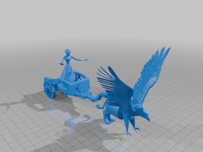 Beatrice on the chariot from Dante's Purgatory