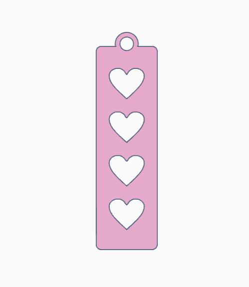 4 Hearts Rectangle.stl