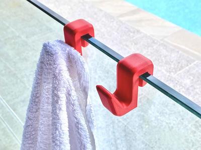 Pool Fence Towel Hanger