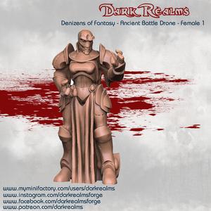 Dark Realms Denizens of Fantasy - Ancient Battle Drone Female 1