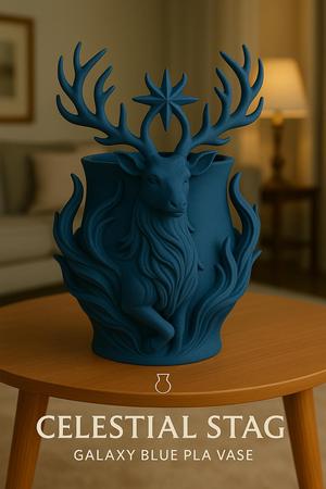 Deer-shaped vase art organizer for calm nature
