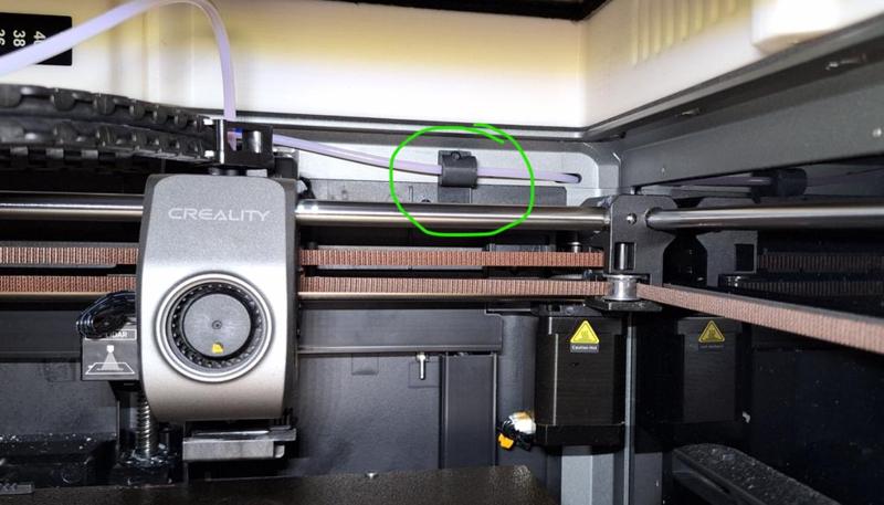 Creality K1 Max clip/fixing after CFS upgrade