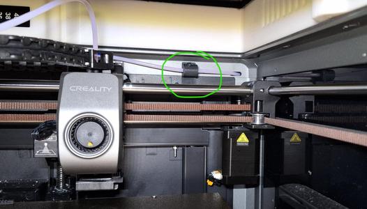 Creality K1 Max clip/fixing after CFS upgrade