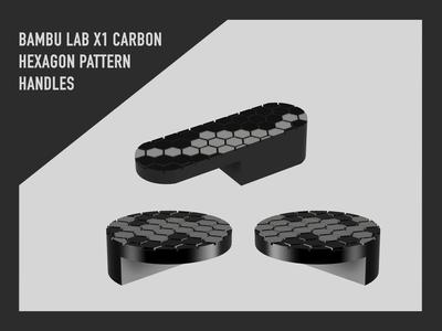 BAMBU LAB X1 CARBON HEXAGON PATTERN HANDLES