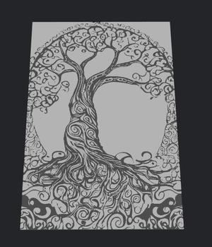 tree of life 3d painting