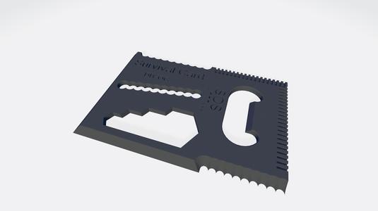 Outdoor Survival Card
