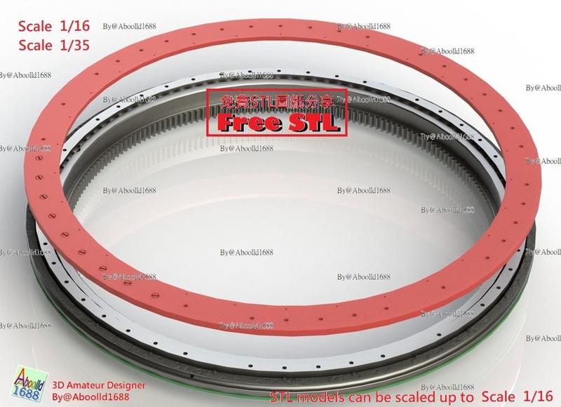 Tiger Tank Late Production Turret Seat Ring.(STL-35-16)