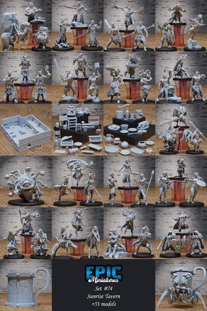Sunrise Tavern Set / Player Character Encounter / Adventurer Class Collection / Pre-Supported