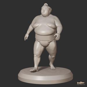 Sumo Ozeki - Sumo Wrestler Miniature