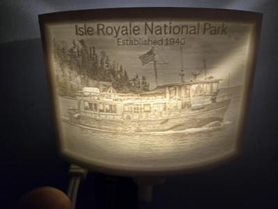 Isle Royale - Voyager II - Nightlight Lithophane