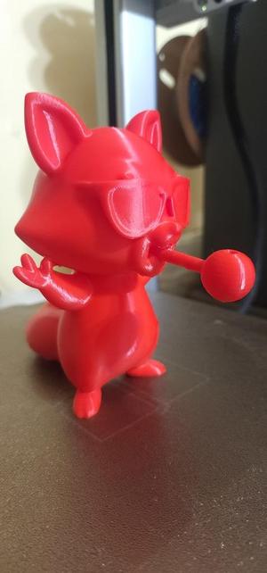 Racoon with merth pipe