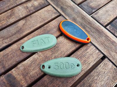 FIAT 500e case for wearable key aka "le Galet"