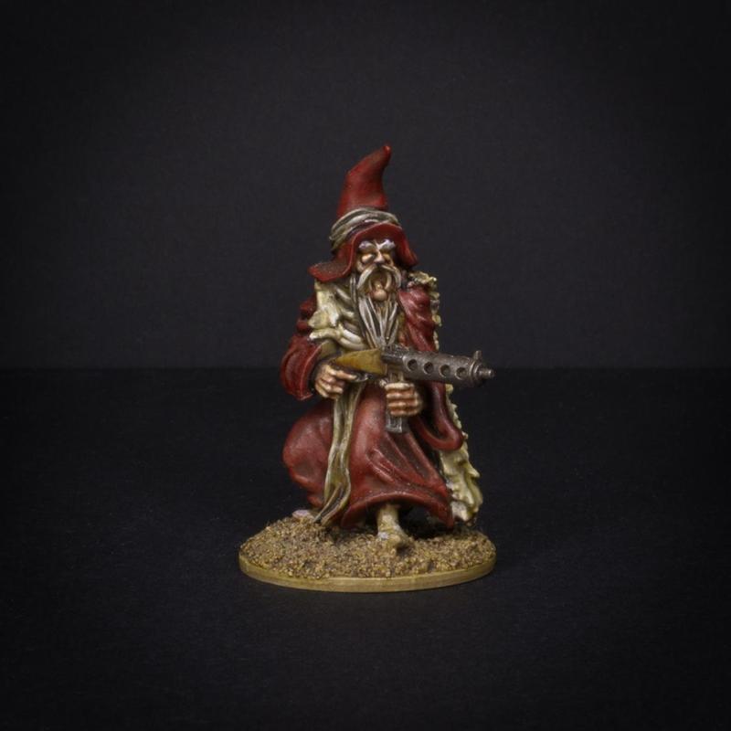 Wizard with SMG