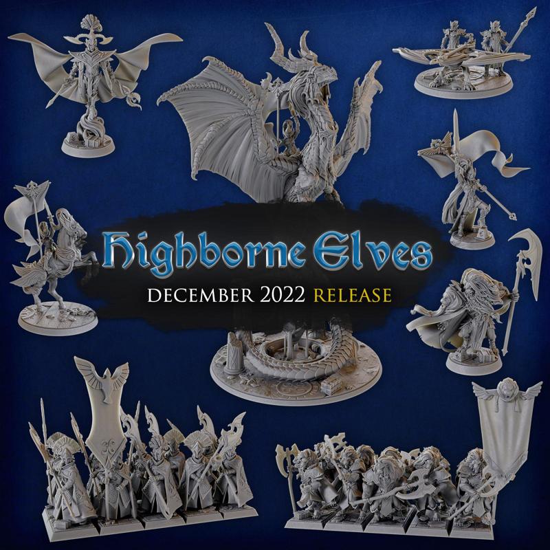 Titan Forge Miniatures - 2022 - December - Highborne Elves vol2