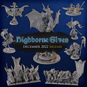 Titan Forge Miniatures - 2022 - December - Highborne Elves vol2