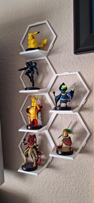 Interlocking Hex Display Sheves