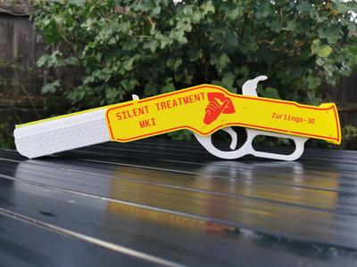 Silent Treatment MKI - 4 Shot Rubber Band Rifle