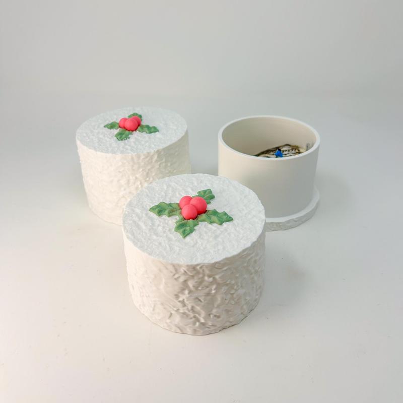 Coconut Cake Container -  Jewelry Box and Gift Holder - Day 9/12 Holiday Desserts