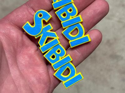SKIBIDI Keychain - Happy Printing!