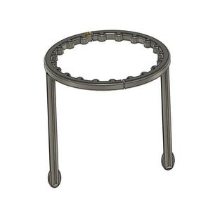 Plant support pile frame