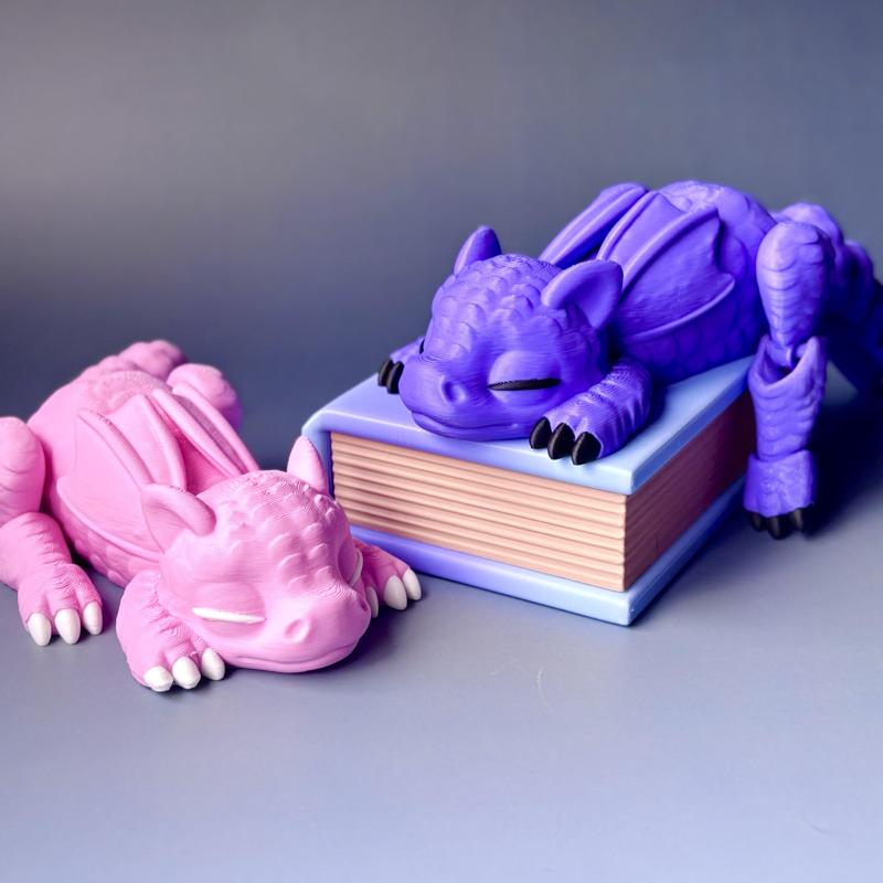 Sleepy Baby Dragons & Stationary Book Storage Box
