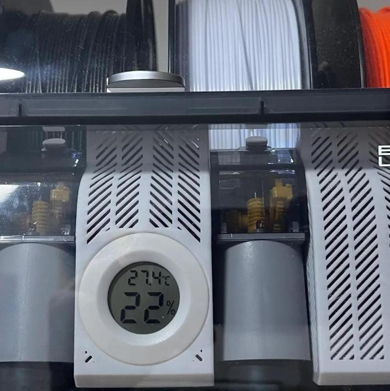 Silica Dry Box Round Hygrometer for Bambu Lab AMS