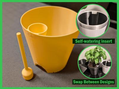 Planter Self-watering Insert 4" 100mm Round