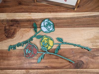 Flat Rose