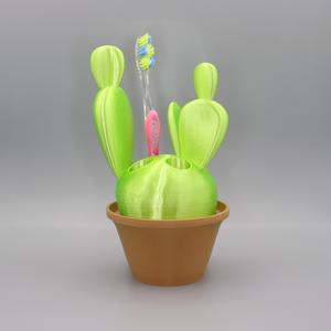 Cactus tooth brush holder