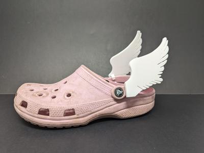Angel Wings Crocs Attachment Solid One piece