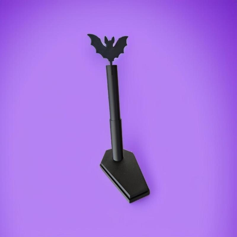 Coffin Kitchen Paper Roll Holder with Bat Topper