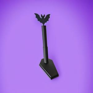 Coffin Kitchen Paper Roll Holder with Bat Topper