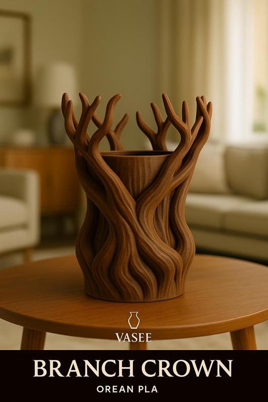 Vase Art – root organizer pot with earthy spirit