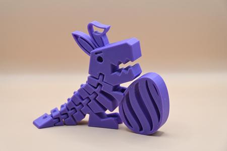 FlexiDino Print in Place - Easter Bunny version