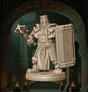 Dwarf Defender - 11 Poses - Army of Chaos: Dwarfs