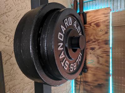 Bolt in Plate Pin V2 for Olympic weight plates mounts to powerrack