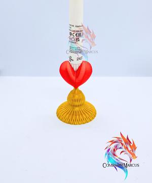 Heart Candle Holder Set of 2 / no supports / 3mf included