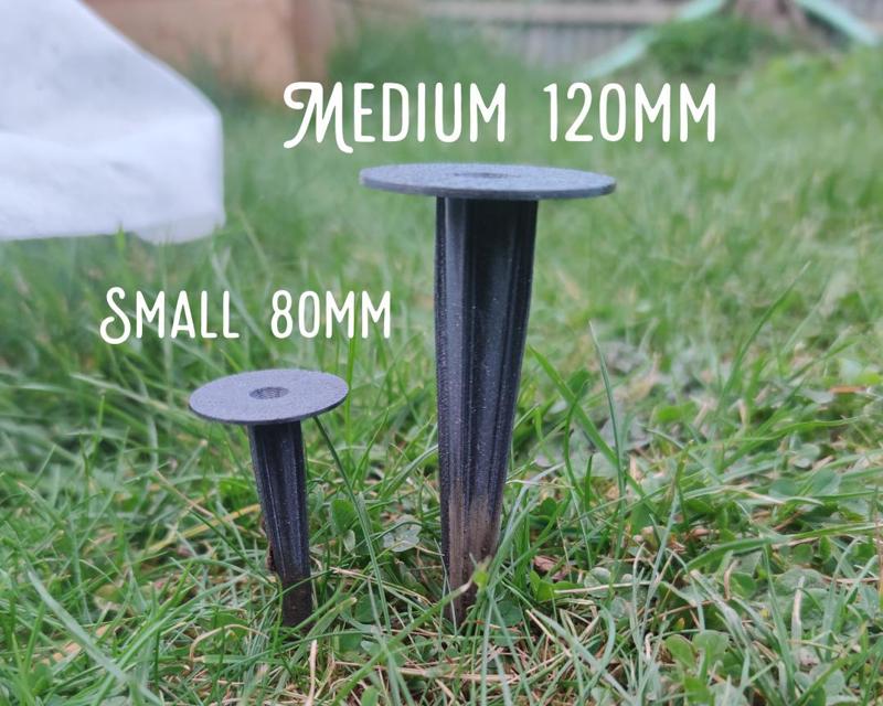 Garden fabric stake
