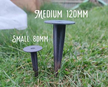 Garden fabric stake