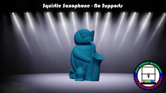 Squirtle Saxophone - No Supports - Print In Place