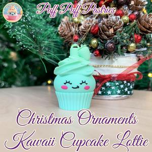 Christmas Ornaments Kawaii Cupcake Lottie