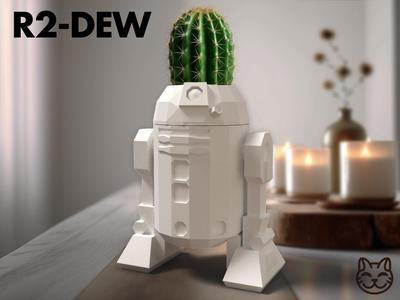 R2-DEW - A Cat Wars Low-Poly Vase Planter