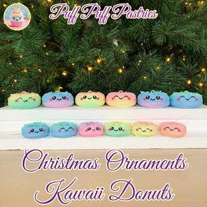 Christmas Ornaments Kawaii Donuts Family