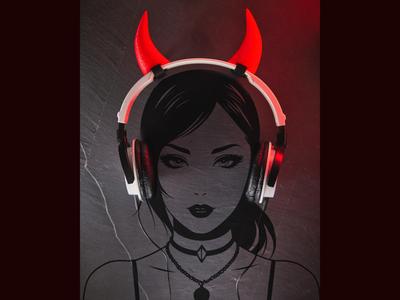 Devil Horns for Headphones