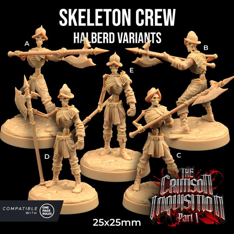 Skeleton Crew with Halberd