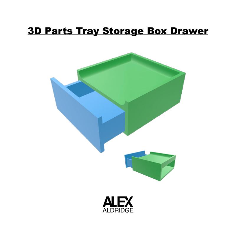 3D Parts Tray Storage Box Drawer