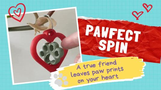 Paw Heart Spinner
