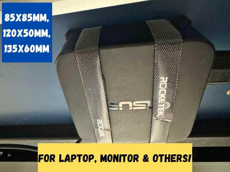Under desk power brick mount/holder - 3 sizes